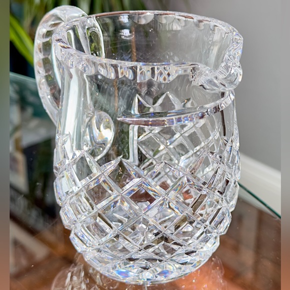 Gorgeous Vintage Ceska “Canterbury” Bohemian Crystal 5” Pitcher - Perfect - Picture 5 of 16